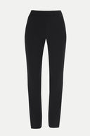 Black Elastic waist crepe Pants 41183