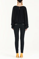 Navy Blue Metal detail  pocket pants 41242