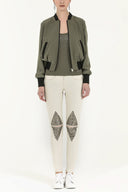 Stone Metal detail  pocket pants 41242