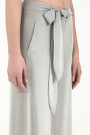 Gray Patterned wide cut Pants viscose Pants 41250