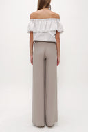 Mink Patterned wide cut Pants viscose Pants 41250