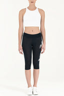 Navy Blue Logo printed leggings  41252