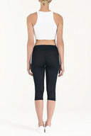 Navy Blue Logo printed leggings  41252