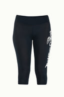 Navy Blue Logo printed leggings  41252