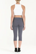 Gray Logo printed leggings  41252