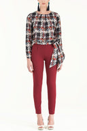 Burgundy Pocket pants 41265