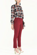 Burgundy Pocket pants 41265