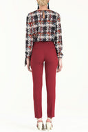 Burgundy Pocket pants 41265