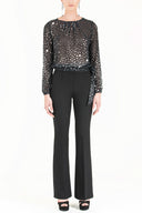 Black Straight cut cargo Pants 41268