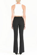 Black Straight cut cargo Pants 41268