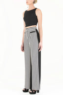 Black High waist wide cut Pants 41271