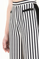 Black High waist wide cut Pants 41271