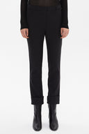 Black Turn-ups slim fit Pants 41272
