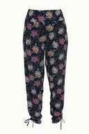 Navy Blue Elastic waist  pants 41295