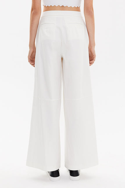 Çıt Çıt Detaylı Bol Paça Pantolon 41298