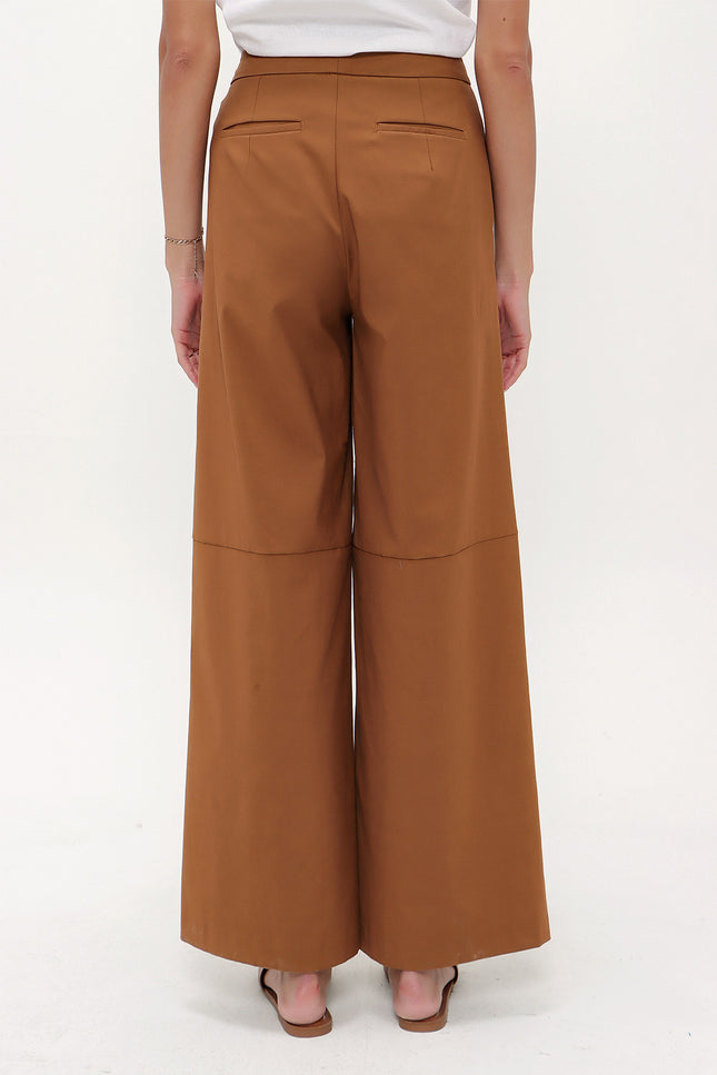 Çıt Çıt Detaylı Bol Paça Pantolon 41298