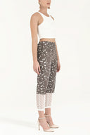 Mink Elastic and  lace  cotton  pants 41300