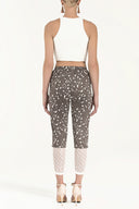 Mink Elastic and  lace  cotton  pants 41300