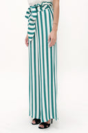 Green High waist  wide cut pants 41302
