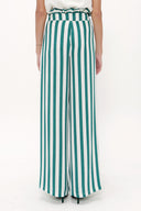 Green High waist  wide cut pants 41302