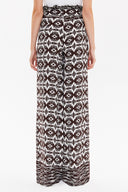 Brown High waist  wide cut pants 41302