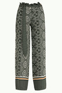 Emerald High waist  wide cut pants 41302