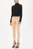 Copper Shiny fabric Slim fit  pocket pants 41310