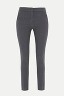 Navy Blue Elastic waist Slim fit pants 41311