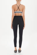 Black Woven  leggings 41322