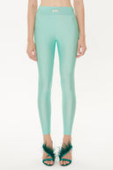 Green Woven  leggings 41322
