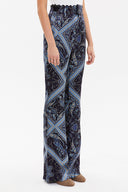 Patterned High waist  flare legs pants 41330