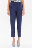 Blue Elastic wide cut pants 41341