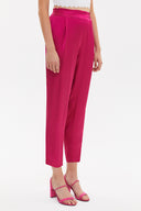 Fuchsia Elastic wide cut pants 41341