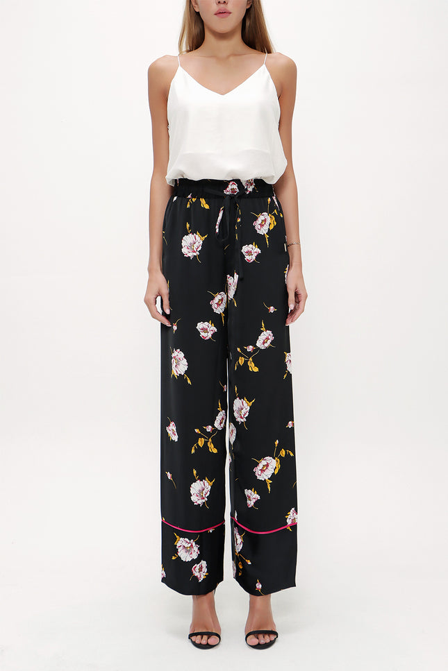 Beli Lastikli Bol Kesim Pantolon 41344