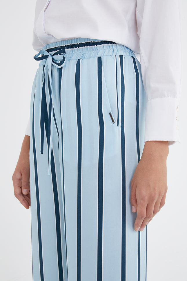 Beli Lastikli Bol Kesim Pantolon 41344