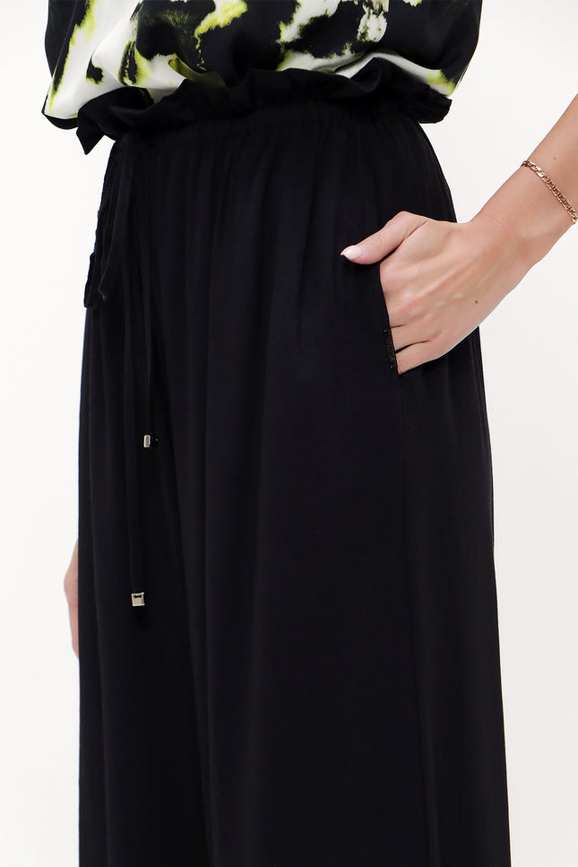 Beli Lastikli Bol Paça Pantolon 41345