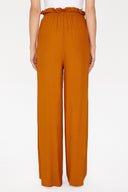 Mustard Elastic waist wide leg pants 41345