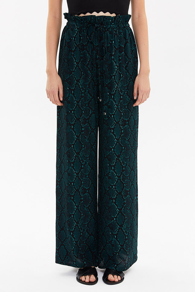 Beli Lastikli Bol Paça Pantolon 41345