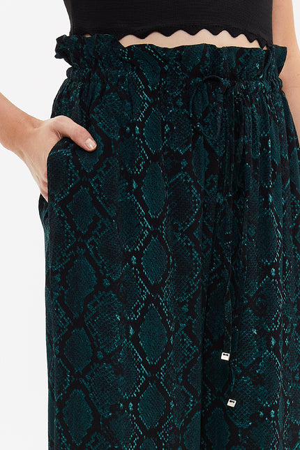 Beli Lastikli Bol Paça Pantolon 41345