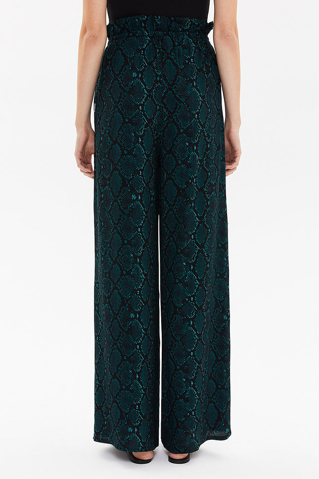 Beli Lastikli Bol Paça Pantolon 41345