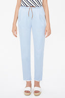 Light Blue Elastic wide cut pants 41348
