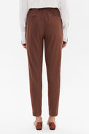 Brown Elastic wide cut pants 41348