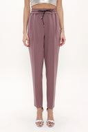 Plum Elastic wide cut pants 41348