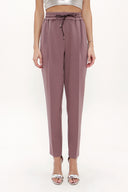 Plum Elastic wide cut pants 41348