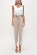 Mink Elastic wide cut pants 41348