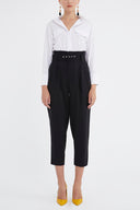 Black Belted  pants 41351