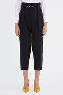 Black Belted  pants 41351