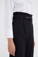 Black Belted  pants 41351