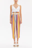 Striped Belted  pants 41351