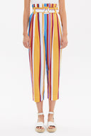 Striped Belted  pants 41351